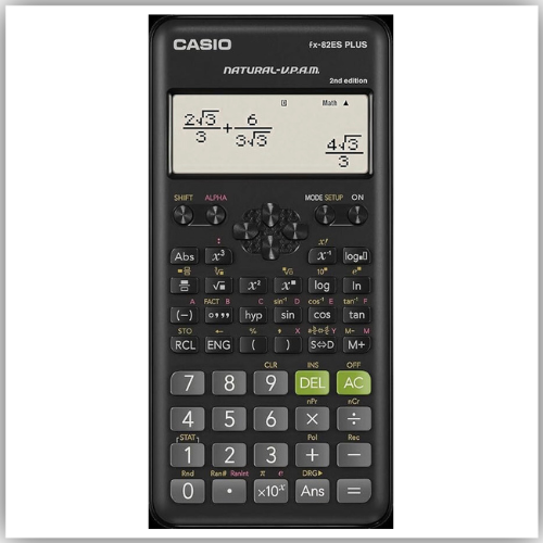 Casio Fx-82es Fx82es Plus Bk Display Scientific Calculations Calculator with 252 Functions