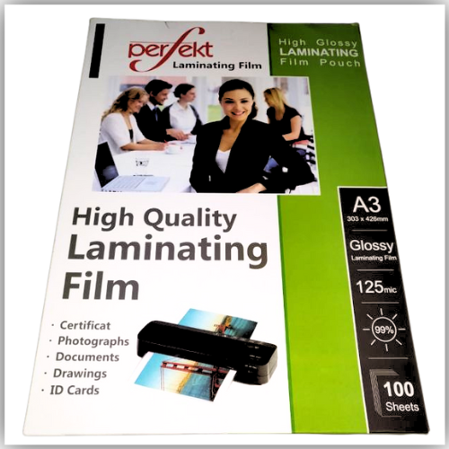 PERFEKT LAMINATING FILM 125m A3 -100PCS