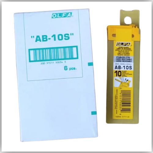 Olfa AB10S Standard-Duty Stainless Steel Snap-off Blade, 10-pack (AB-10S)