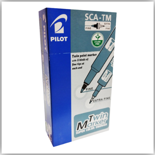 Pilot Twin Marker - Pack of 12 Pieces (Green)