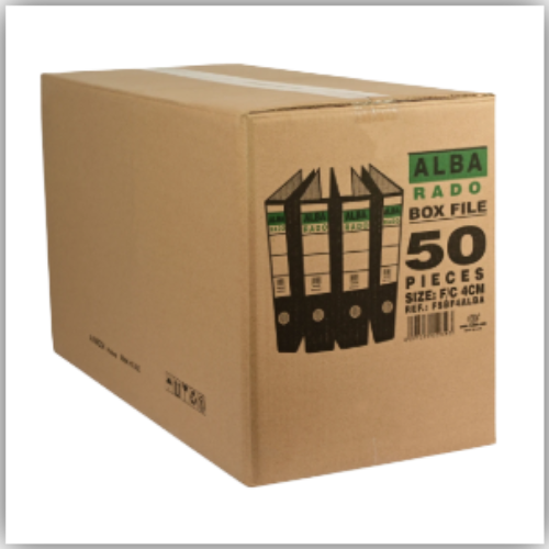 ALBA RADO Box File (8cm,50 Pieces)