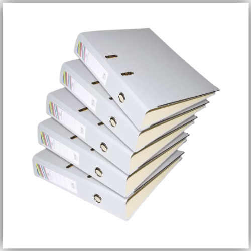 Box File Gray Color FIS® PP,  8cm Spine Size,  PP Germany