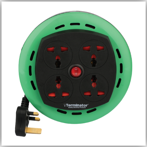 Extension Reel 4 Way Socket 4M -  TER 41U-4M