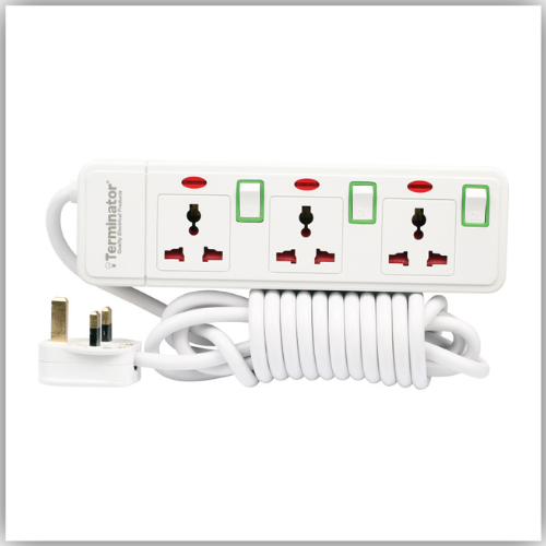 Extension Lead  3 Way Socket 3M -    TPB 413N-3M