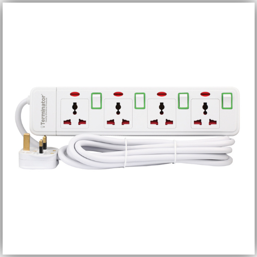 Extension Lead  4 Way Socket 5M -   TPB 414N-5M