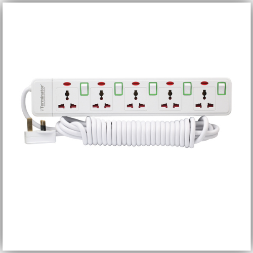 Extension Lead 5 Way Socket 3M -  TPB 415N-3M