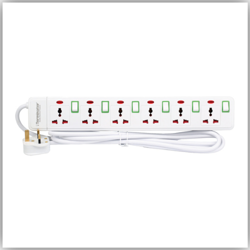 Extension Lead 6 Way Socket 5M - TPB 416N-5M
