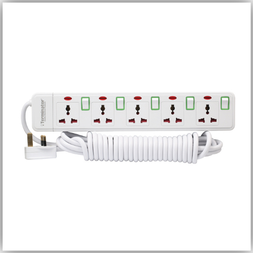 Extension Lead  5 Way Socket 5M -  TPB 415N-5M