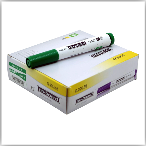 DOLLAR WHITE BOARD MARKER- GREEN-12PCS