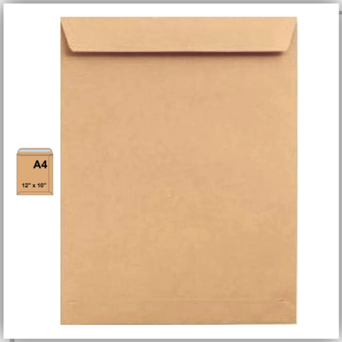 Brown Envelopes, 12" x 10" Size Peel & Seal 80gsm, pack of 50