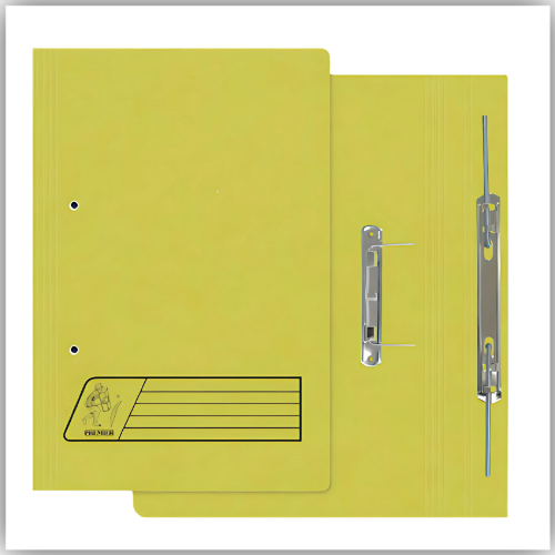 Premier Spring Transfer File, 50/pack Yellow