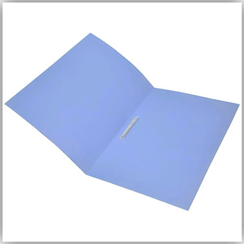 Premier Square Cut Folder with Fastener FS, Blue