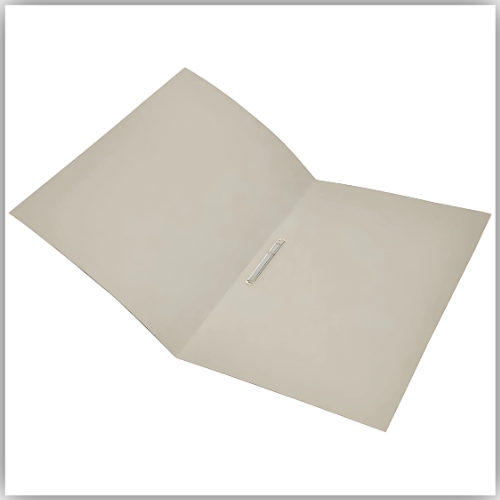 Premier Square Cut Folder with Fastener FS, Buff