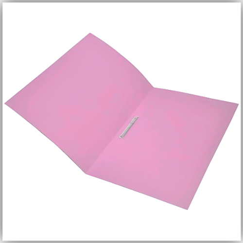 Premier Square Cut Folder with Fastener FS, Pink
