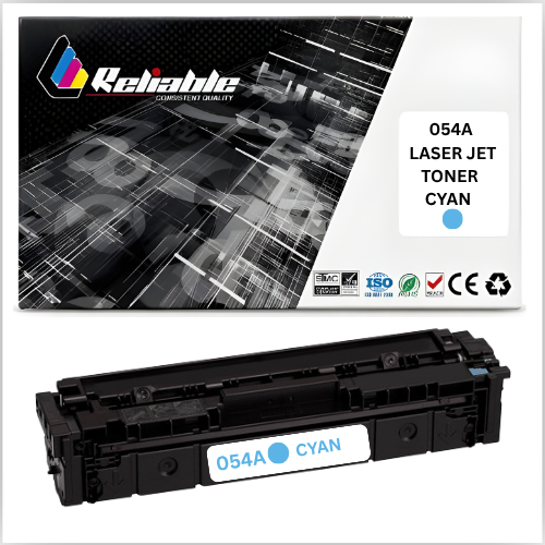 054 Cyan LaserJet Toner Cartridge Compatible