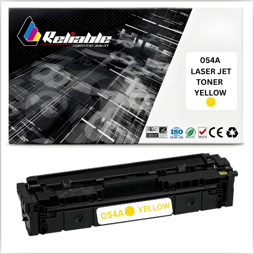 054 Yellow LaserJet Toner Cartridge Compatible