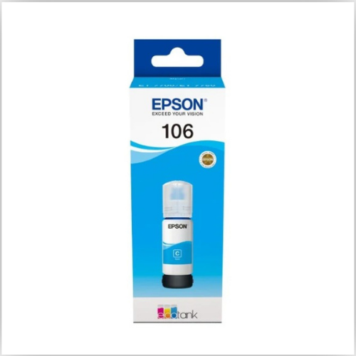 Epson 106 EcoTank Cyan Ink Bottle (70 ml)