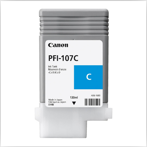 Canon PFI-107C 130ML Ink Tank, Cyan