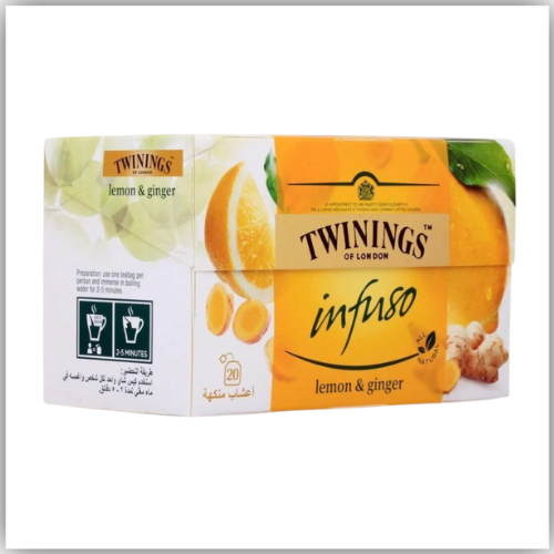 Twinings Infusions Lemon And Ginger, 20 Bags