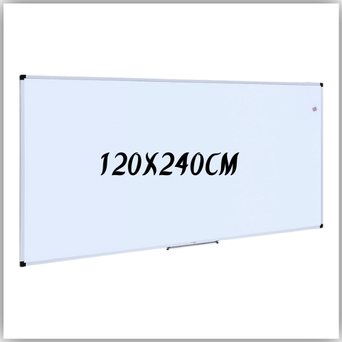 Magnetic Whiteboard 120X240cm, Wall Mounted White Board with Pen Tray