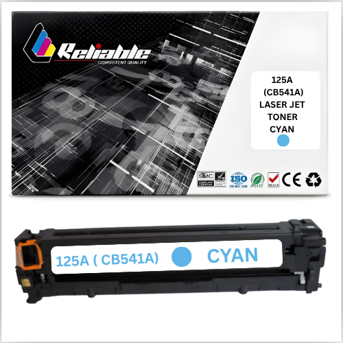 125A (CB541A) Cyan LaserJet Toner Cartridge Compatible