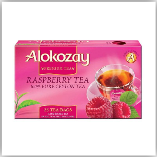 Alokozay Raspberry Tea - 25 Tea Bags in Foil Wrapped
