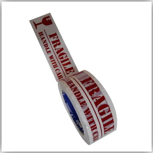 Fragile Tape Heavy Duty 2" (48 MM x 50 Yards) Fragile Handle With Care