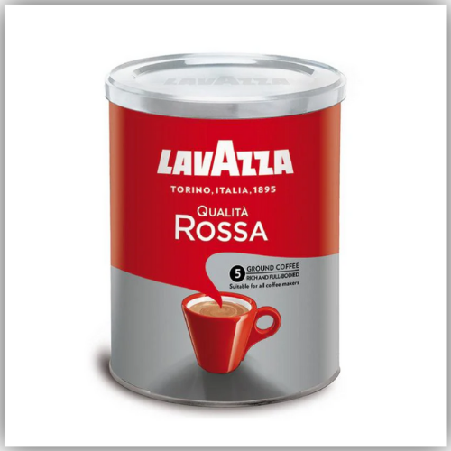 Lavazza Red Qualita Rossa Ground Coffee Tin Can 250g