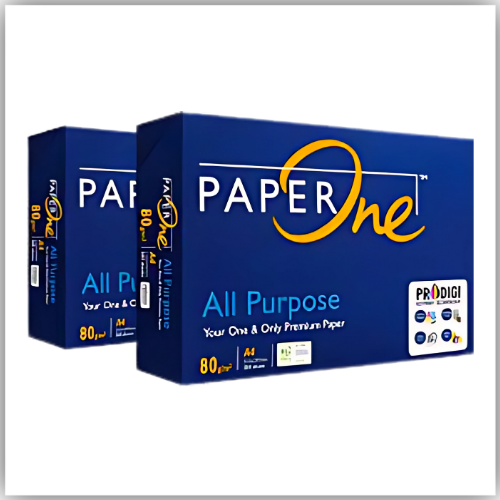 A4 Paper One All Purpose Premium Copy Paper, 80 GSM, 500 sheets ream - Made in Indonesia