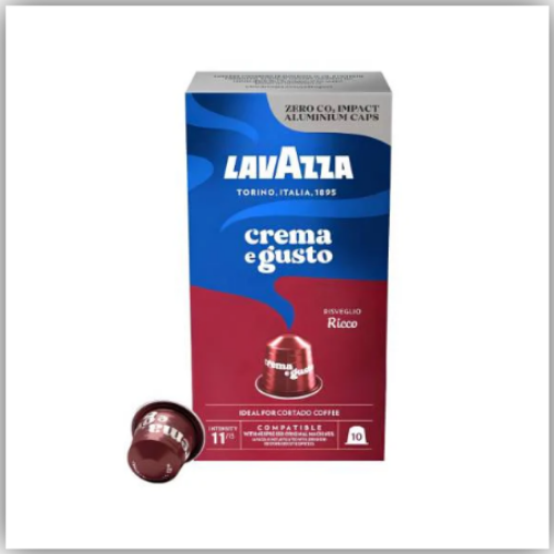 Lavazza Crema E Gusto Ricco Coffee Capsules, 10pcs/pack 50g