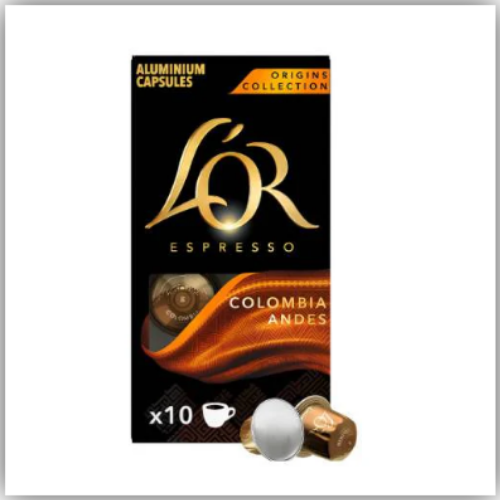 LOR Espresso Colombia Intensity 8 Coffee Capsules, 10pcs/pack