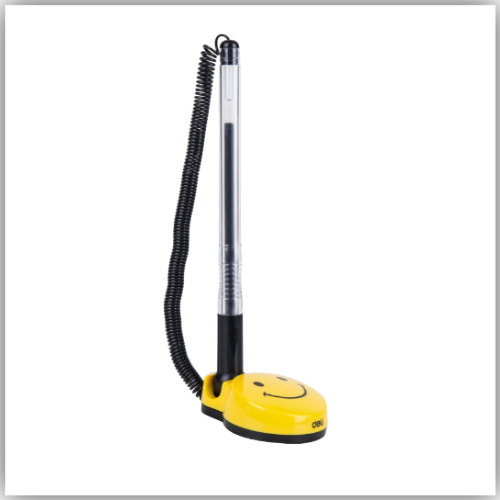 Deli Smile Face Counter Pen Desktop Gel Ink Pen -Black