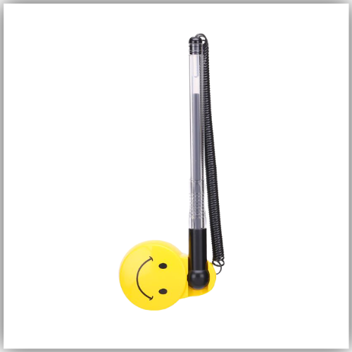Deli Smile Face Counter Pen Desktop Gel Ink Pen -Black