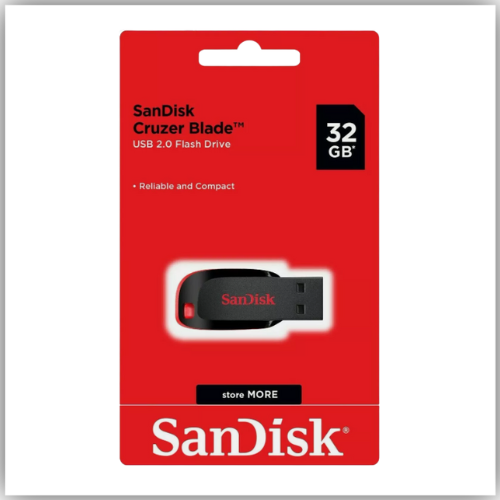 SanDisk Cruzer Blade USB Flash Drive -32GB