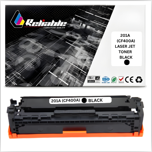 201A (CF400A) Black LaserJet Toner Cartridge Compatible