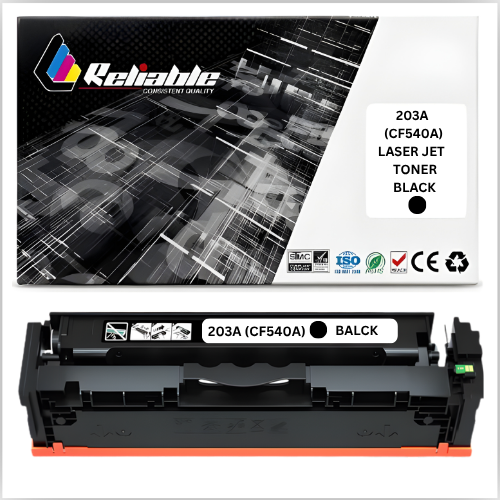 203A (CF540A) Black LaserJet Toner Cartridge Compatible
