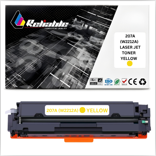 207A (W2212A) Yellow LaserJet Toner Cartridge Compatible