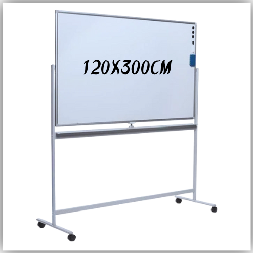 Magnetic White Board With Stand 120 X 300 Cm