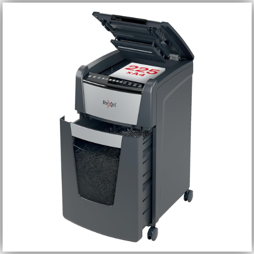 Rexel Optimum AutoFeed+ 225X Automatic Cross Cut Paper Shredder