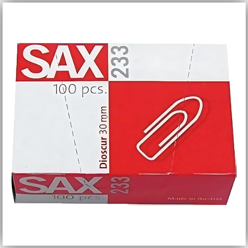 SAX - Paper Clips 233 30MM - 100 in Box