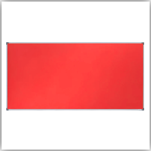 Felt Board, 90 x 150 cm, Red