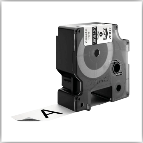 Dymo 1805430 Color Coded Label, Black on White, Thermal Transfer,