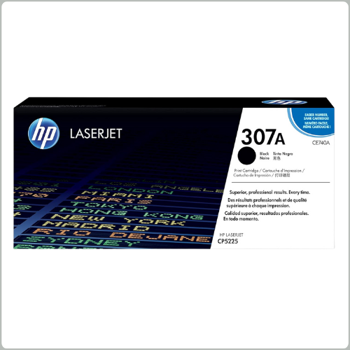 HP 307A Black Original LaserJet Toner Cartridge (CE740A)