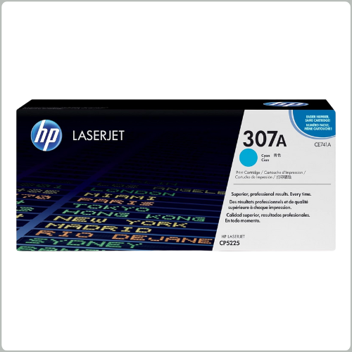 HP 307A Cyan Original LaserJet Toner Cartridge (CE741A)