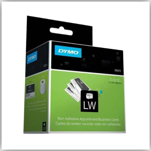 DYMO (30374) Appointment-Name Badge Cards, White, 51 x 89 mm, [300 Cards/Roll]