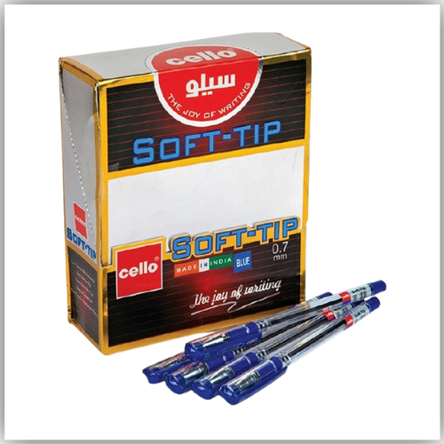 CELLO Soft-Tip 0.7 Pens Blue 50'S, Softd7-50B
