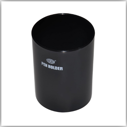 FIS FSPHBK Round Shape Pen Holder, Black