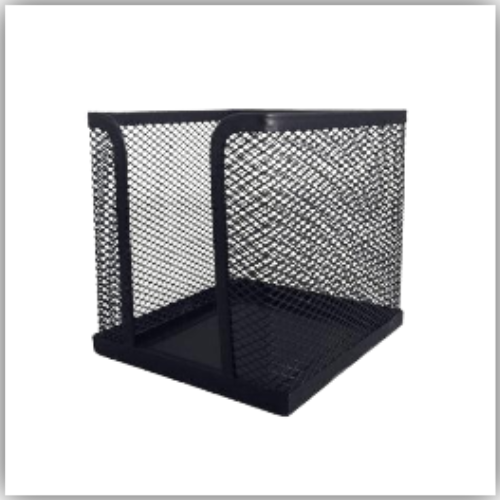 Metal Mesh Memo Holder, Black