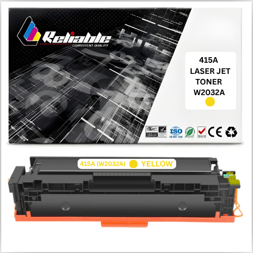 415A (W2032A) Yellow LaserJet Toner Cartridge Compatible
