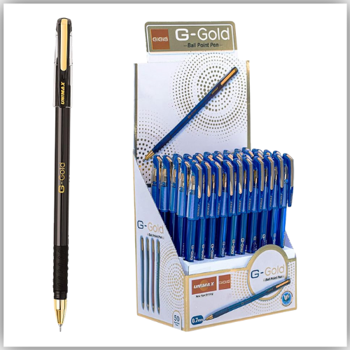 GIGIS G-Gold 0.7mm Ballpoint Pen 1 x 50 Pcs Box (BLACK)